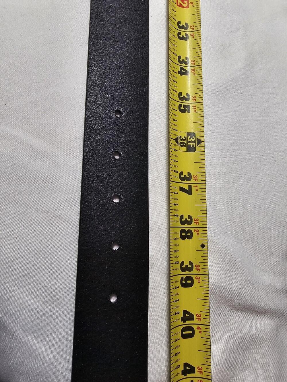 SILPADA Designs Black Italian Leather BELT Silver Square Buckle Womens Large - Picture 8 of 11